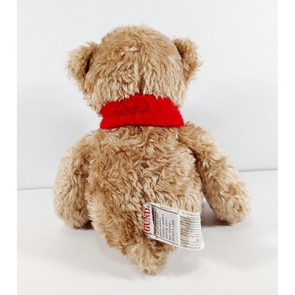 Gund Shakespeare Brown Teddy Bear w/Scarf Plush #42444 Stuffed Animal 13" - Picture 3 of 4